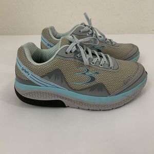 Gravity Defyer GDEFY Mighty Walk Athletic Shoes Women 8 Gray Blue Comfort Work